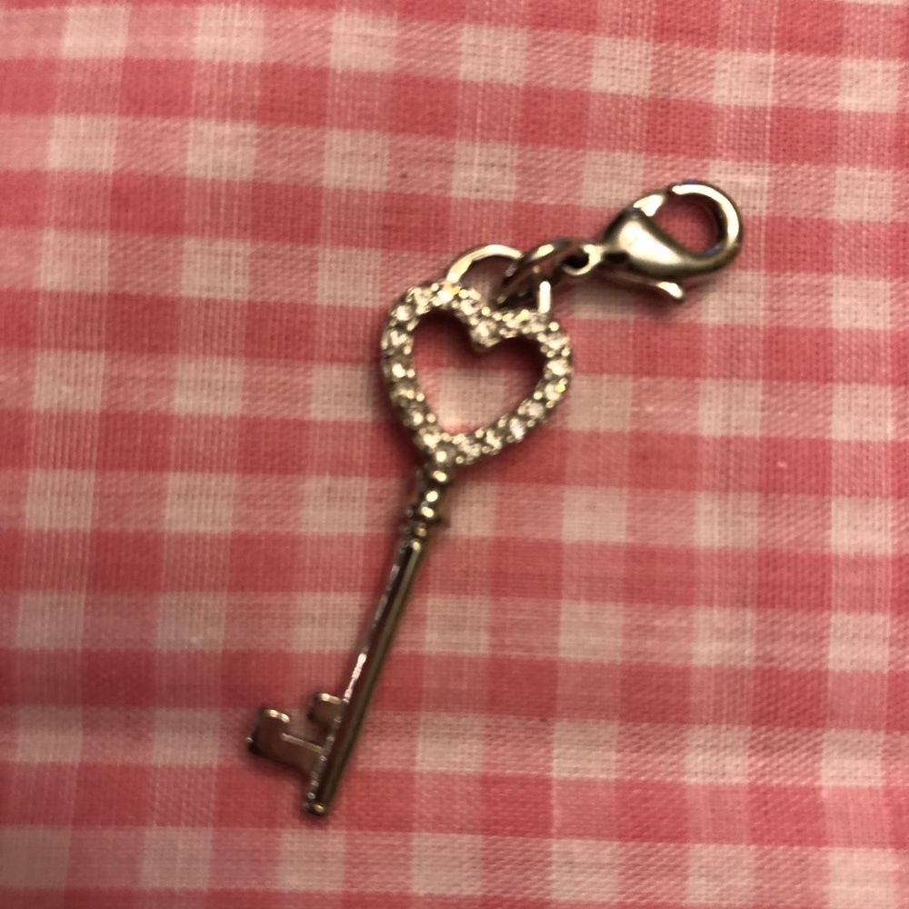 Origami Owl silver key dangle